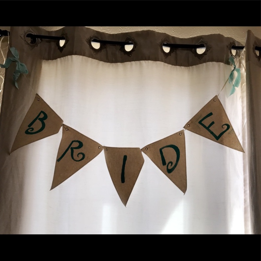 Tiffany Blue Bride Banner
